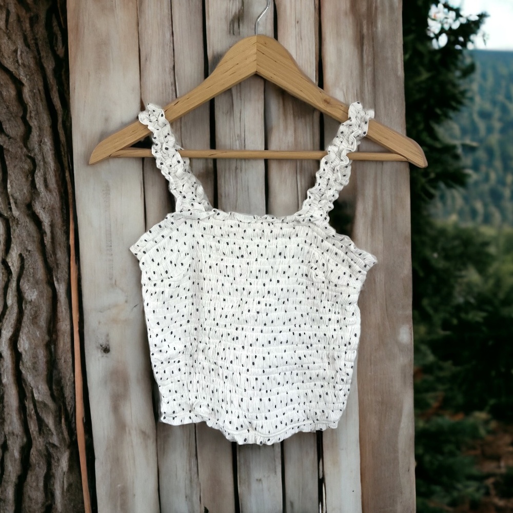 Women's Abercrombie & Fitch Cropped Smocked Tank Size Small